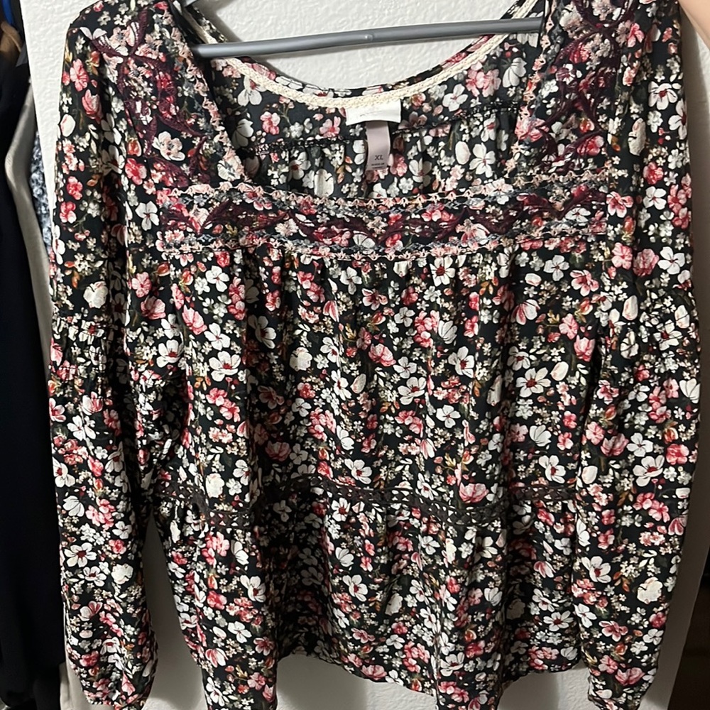 Flower blouse xl